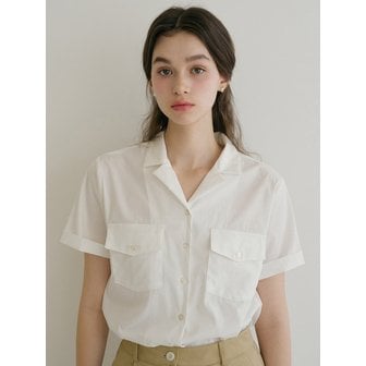 언에디트 [단독] G Classic Open Collar Half Shirt_2colors