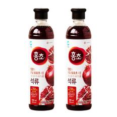 청정원 마시는 홍초 석류 900ml x 2개 / 과일 숙성 발효초