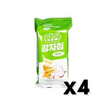  판판 감자칩 양파맛 스낵과자 35g x 4개