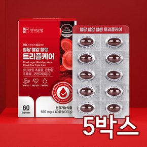 한미양행 혈당 혈압 혈행 트리플케어 550mgx60캡슐 5박스(총300캡슐)