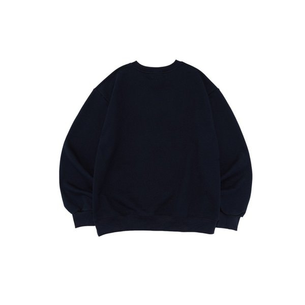 [기모선택] 위드 유어 드림 맨투맨 (네이비)