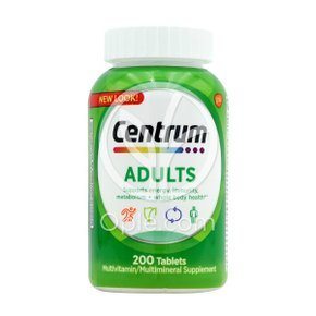 (오플닷컴) Centrum 성인 멀티비타민 멀티미네랄 어덜트 200 타블렛 센트룸 빠른직구