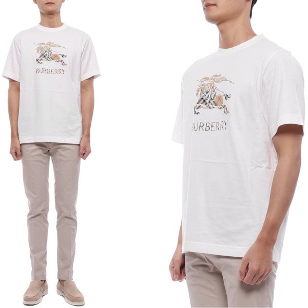 [부산점] 26SS 남성 EKD 프린트 반팔티셔츠 (8119014 CHALK 26S)