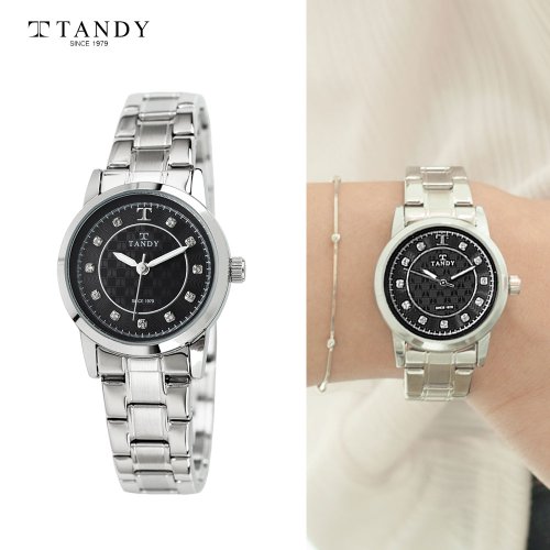 [TANDY] 탠디 시그니쳐 럭셔리 메탈 (오스트리아 스톤 식입) T-3914 블랙 여자손목시계