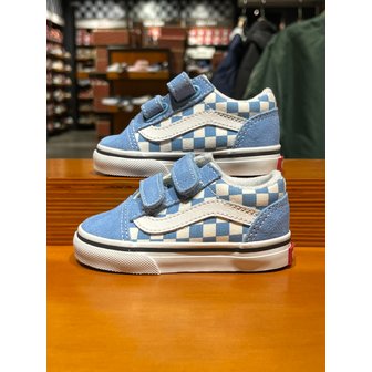 반스 [시흥점] 토들러 스니커즈 컬러띠어리 체커보드 올드스쿨 (블루)(VN0009RCE2W)