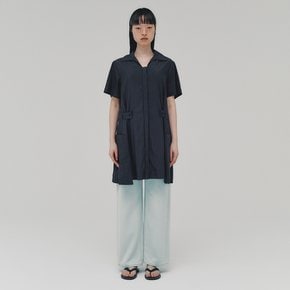 Mini Shirt Dress_CHARCOAL