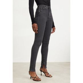 3766389 Calvin Klein HIGH RISE SKINNY - Jeans Skinny Fit denim black