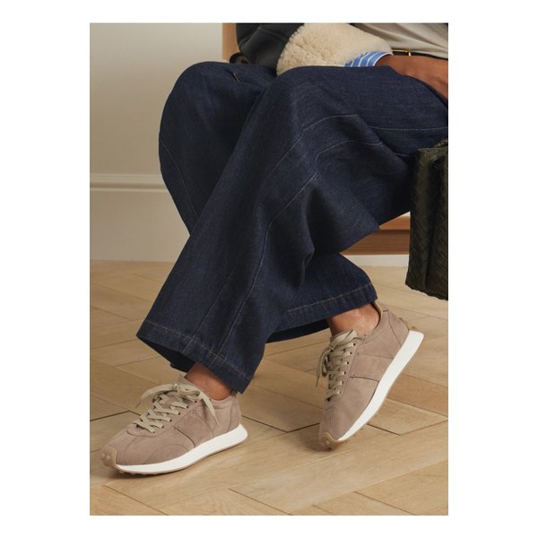 T 빈티지 자수 스웨이드 스니커즈 베이지 1647597354936699