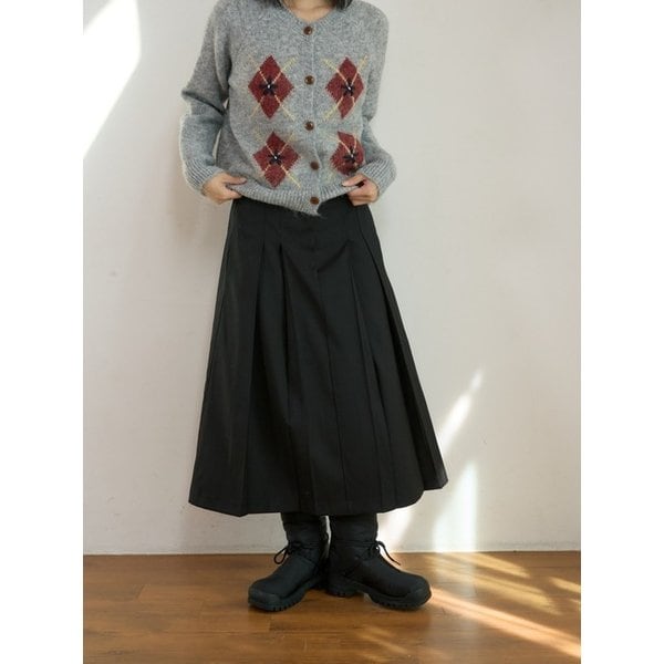 Classic Pleats Skirt_Black