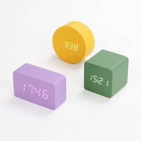 LED 탁상시계 컬러블록 디지털  인테리어 알람 파스텔 데크스 꾸미기