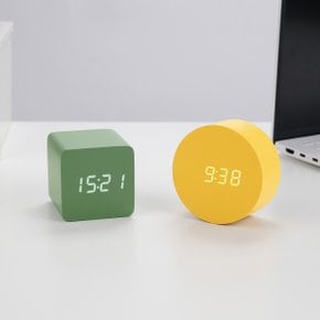 LED 탁상시계 컬러블록 디지털  인테리어 알람 파스텔 데크스 꾸미기