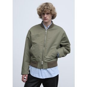 선플라워 24SS BOMBER JACKET IN DARK OLIVE