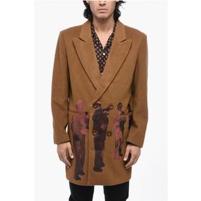 키드슈퍼 코트 CAPPOTTO MARRONE A DOPPIOPETTO Brown