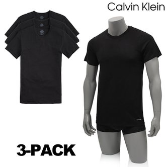 Calvin Klein CK 남성 라운드넥 반팔 티셔츠 BLACK 3PACK SET