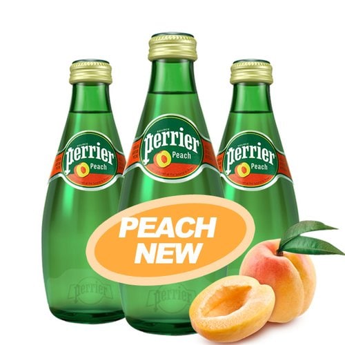 perrier peach 330mlX24