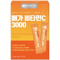 [슈퍼쎈] 메가 비타민c 3000 비타민씨 분말 가루 스틱 100포