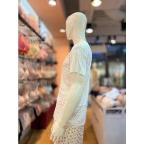 [파주점] 바바라 모달 화이트 남성 반팔 런닝 AMR4384T