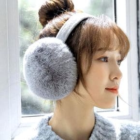 접이식 여성 겨울털 귀마개 보온 방한용 귀덮개