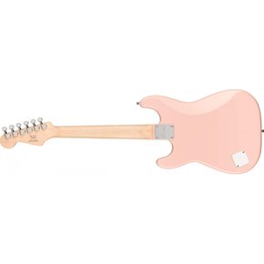 Squier 일렉트릭 기타 Mini Stratocaster, Laurel Fingerboard, Shell Pink 소프트 케이스 포함
