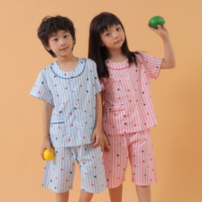 미미캐츠 6037 러블리하트 반팔 아동잠옷 초등잠옷