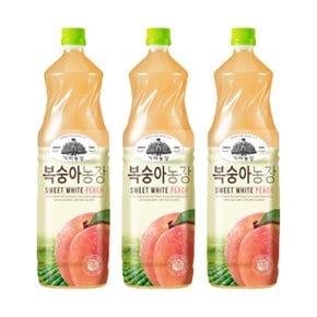 가야농장 복숭아농장 복숭아주스 1.5L x 3개