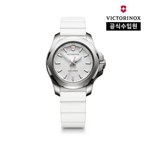 [공식] 이녹스 V 화이트 다이얼 화이트 러버 스트랩 시계 241769