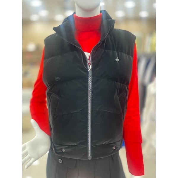 [여주점] 여성 세미글로시 다운 베스트 풀집업 GP422LWVO3 BLCK