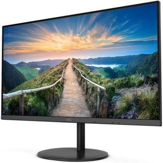  영국 AOC 모니터 U27V4EA 27 Inch 4K UHD Monitor 60Hz 4ms IPS Adaptive Sync Speakers Flicker