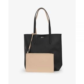 5019364 Lacoste Anna Reversible Tote with Removable Pouch - Noir Krema