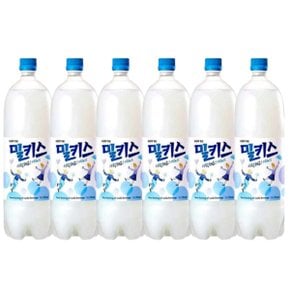 밀키스 1.5L 6개 탄산 음료수