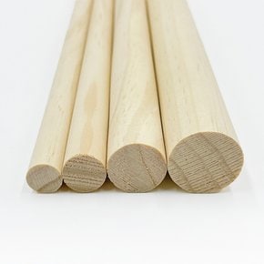 뉴송 목봉 마크라메 재료 나무봉 우드봉 국내제작 우드스틱 15cm-60cm