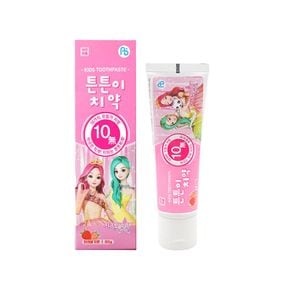 시크릿쥬쥬 튼튼이 어린이 치약 80g 천연딸기향