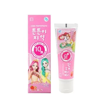  시크릿쥬쥬 튼튼이 어린이 치약 80g 천연딸기향