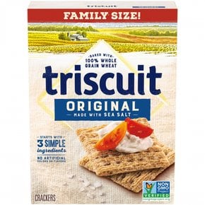 TriskewTriscuit  Triscuit  오리지널  통곡물  밀  크래커  12.5온스