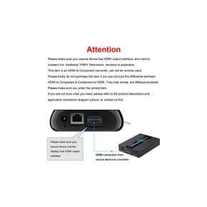 EASYCEL HDMI-컴포트 컨버터 HDMI와 컴포넌트 케이블 포함 1080P