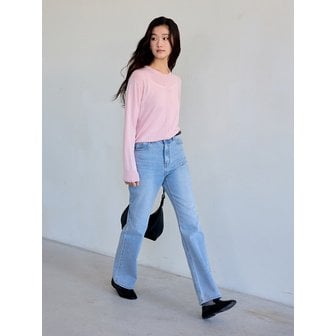 더엘로 Modern Straight-Leg Denim (Light Blue)