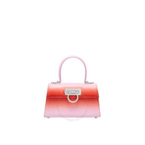 Ferragamo 옴브레 레더 아이코닉 탑 핸들 백 212958 763010