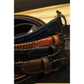 이태리직수입 4COLOR 트위스트스판 소가죽꽈배기벨트 f-hbelt02