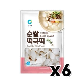 청정원 순쌀떡국떡 간편조리 요리용떡 400g x 6개