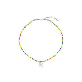 Colorful Vacation Daisy Necklace_VH2435NE014M