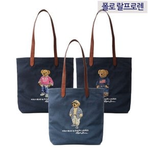 [미국정품배송]폴로 랄프로렌 캔버스 베어토트백