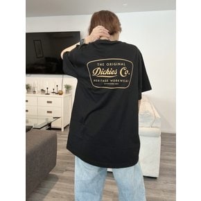 25 FW 남녀공용 오리지널 헤리티지 반팔 티셔츠 A874YBLK