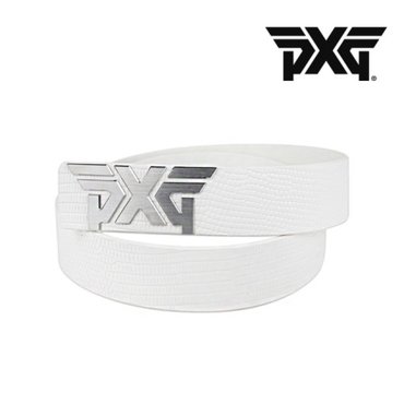 피엑스지 (직수입 정품) PXG 올 오버 엠보 로고 여성 벨트/화이트/ PGPPW870701