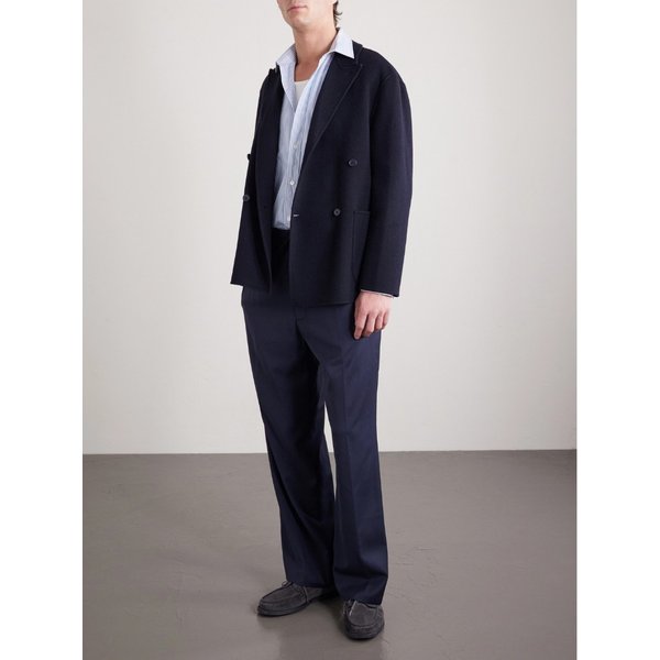 오피시네 제네랄레 닐슨 와이드 버진 울 드로우스트링 수트 팬츠 46376663162963110