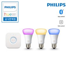 휴 HUE 4.0 세트 블루투스 (램프3+브릿지1)