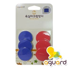 욕실템 아가드 욕실미끄럼방지 원형 칼라논슬립패드 6장 원룸꾸미기