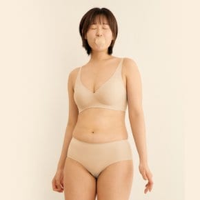 쉬어 브라 커브넥 텐션윙 팬티 세트
