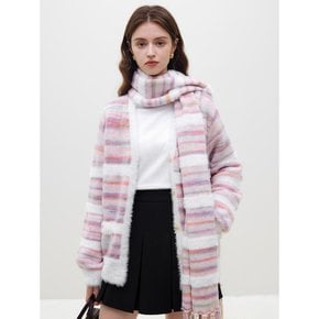 WD_Rainbow stripe cardigan jacket