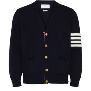 24 FW 톰브라운 남성 4바 코튼 가디건 navy BRWBYQT8NAVFUA1A00 TP814104268 76401317