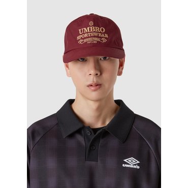 엄브로 남녀공용 HBL 빈티지 반평챙 캡 UQ123CCP23RWN